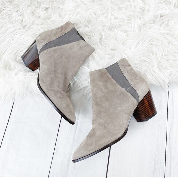 Linea Paolo Bolero Women's Suede Pointed Toe Slip On Ankle Booties Size 11 - Picture 3 of 8